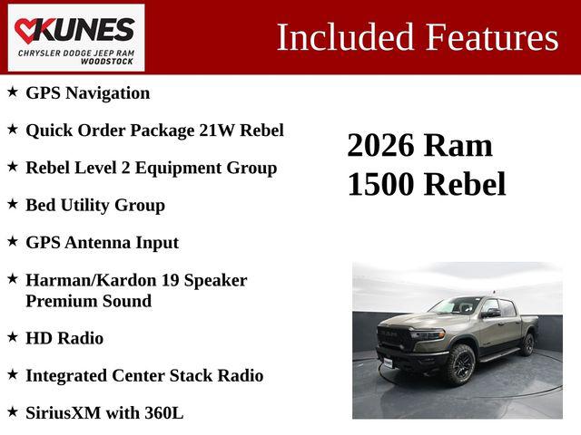 2026 RAM Ram 1500 RAM 1500 REBEL CREW CAB 4X4 57 BOX