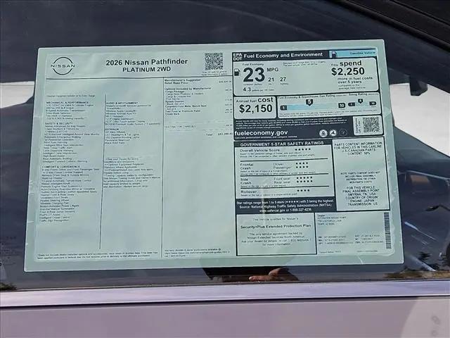 2026 Nissan Pathfinder Platinum