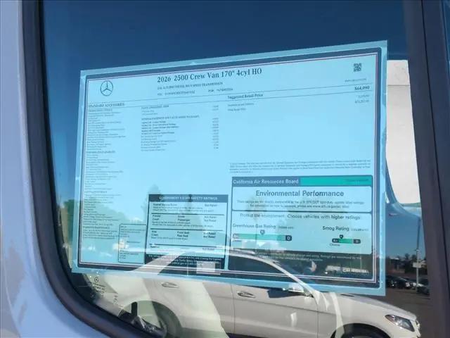 2026 Mercedes-Benz Sprinter 2500 High Roof 4-Cyl Diesel HO