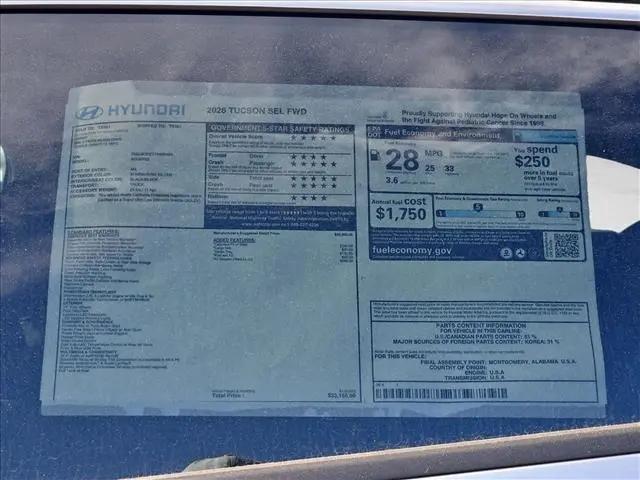 2026 Hyundai Tucson SEL