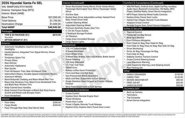 2026 Hyundai Santa Fe SEL