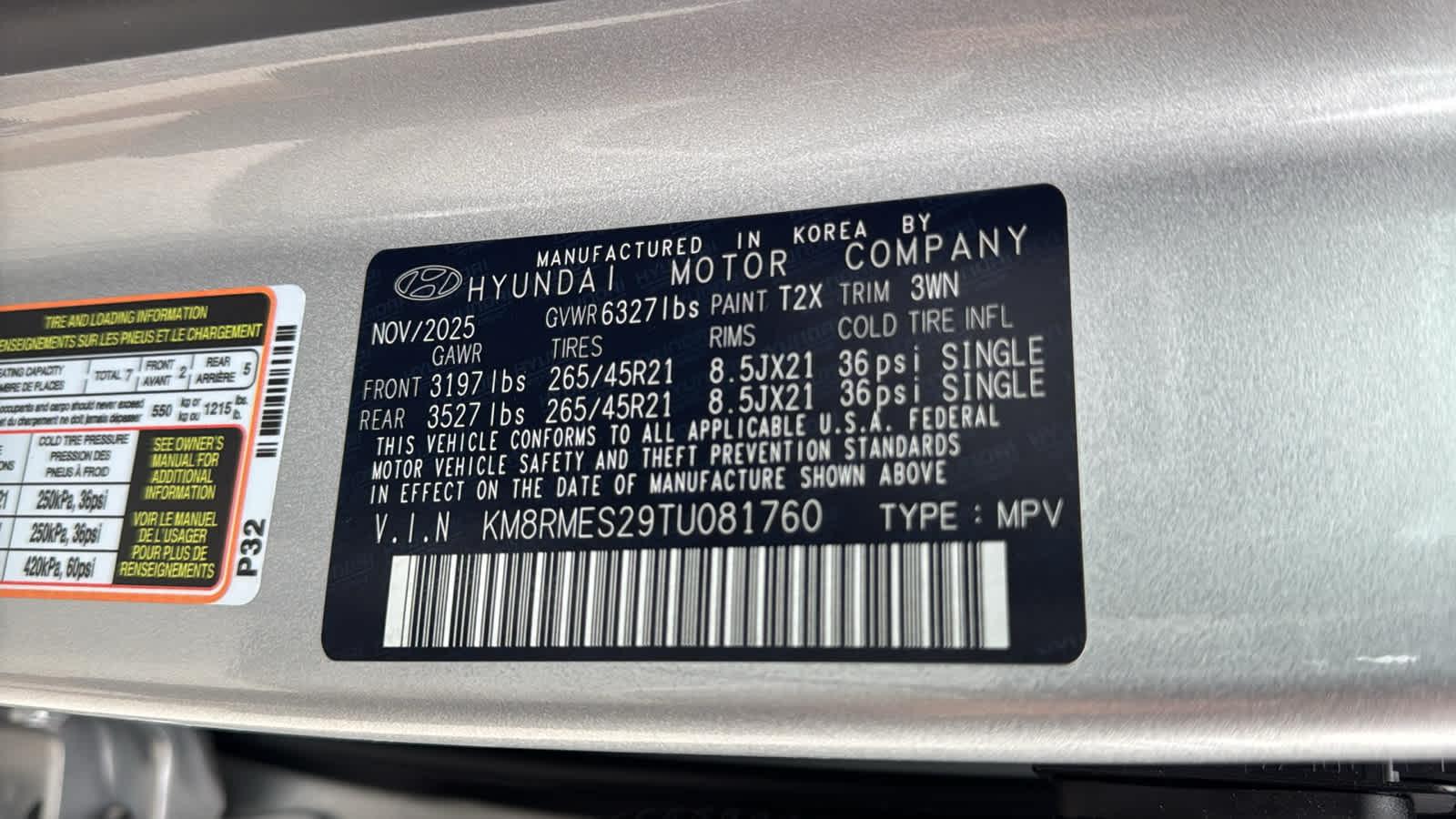 New 2026 Typhoon Silver Metallic Hyundai Calligraphy AWD image 60