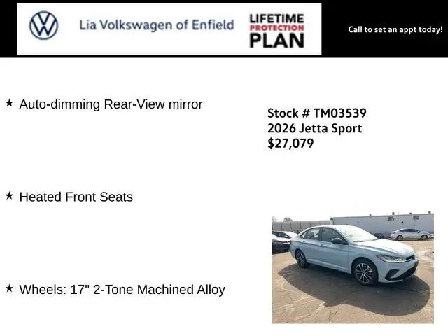 2026 Volkswagen Jetta Sport