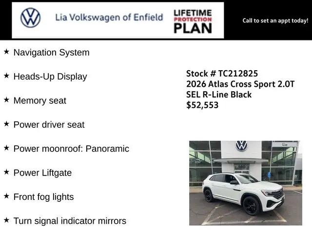 2026 Volkswagen Atlas Cross Sport SEL R-Line Black
