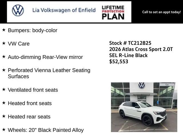 2026 Volkswagen Atlas Cross Sport SEL R-Line Black