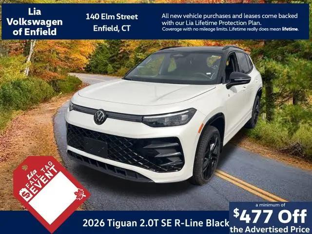 2026 Volkswagen Tiguan SE R-Line Black for sale in Enfield, CT