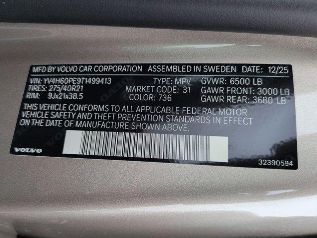 2026 Volvo XC90 Plug-In Hybrid Plus, T8 AWD, Electric/Gasoline, Bright, 7 Seats