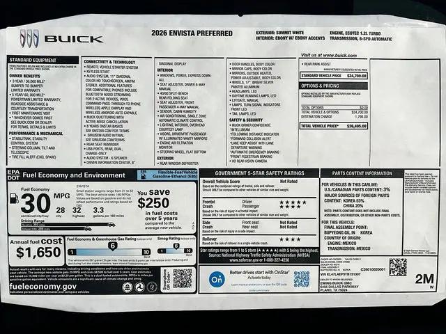 2026 Buick NV Preferred FWD