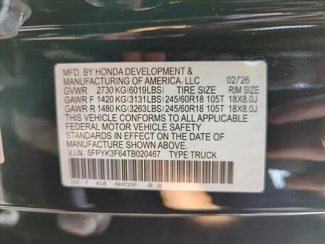 2026 Honda Ridgeline TrailSport