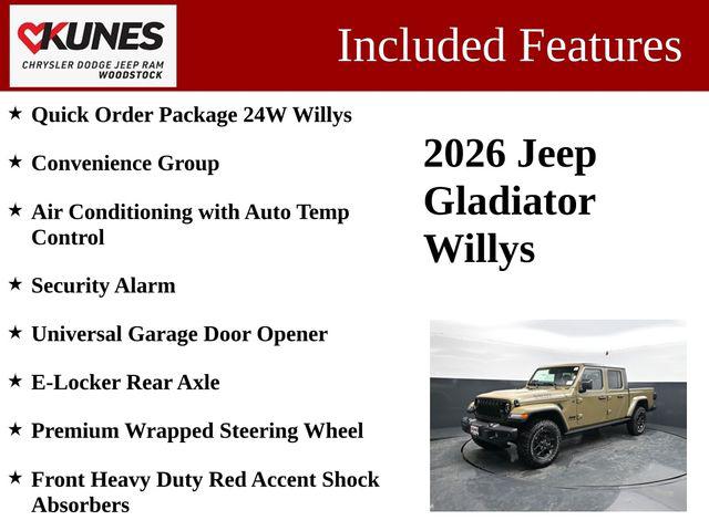 2026 Jeep Gladiator GLADIATOR WILLYS 4X4