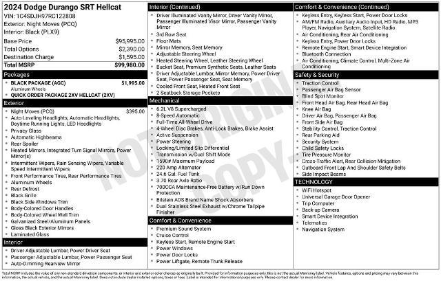 2024 Dodge Durango SRT Hellcat AWD