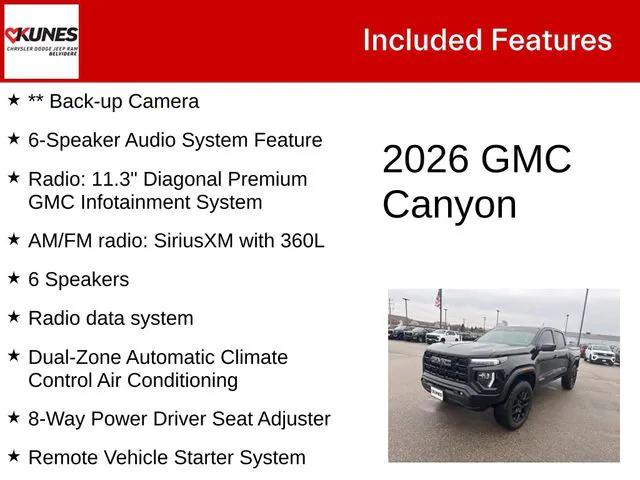 2026 GMC Canyon Elevation, 4WD