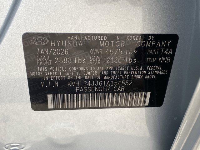 2026 Hyundai Sonata Hybrid Blue