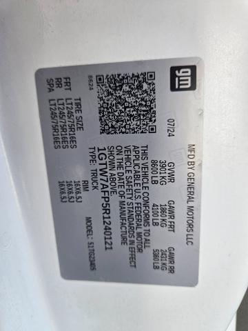 2024 GMC Savana Cargo RWD 2500 Regular Wheelbase Work Van