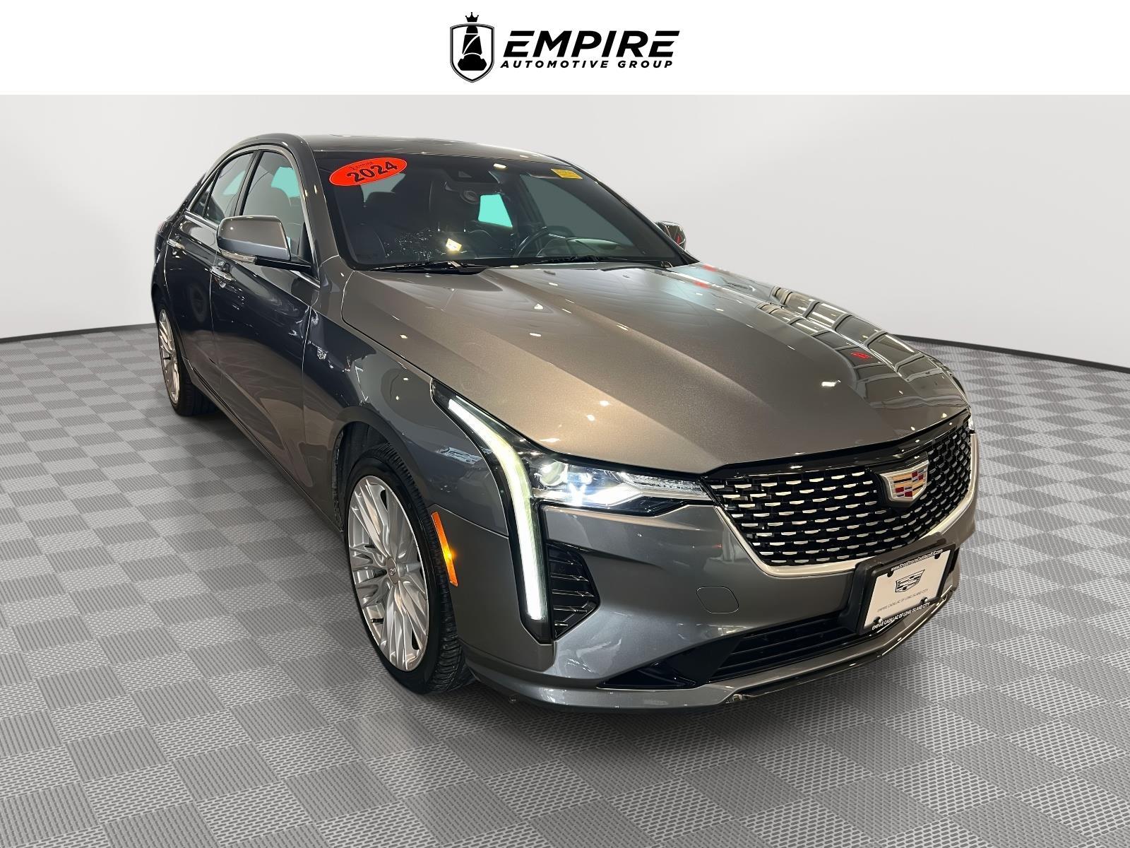 Gray (Satin Steel Metallic) 2021 Cadillac CT4 Premium Luxury AWD Sedan All-Wheel Drive Automatic
