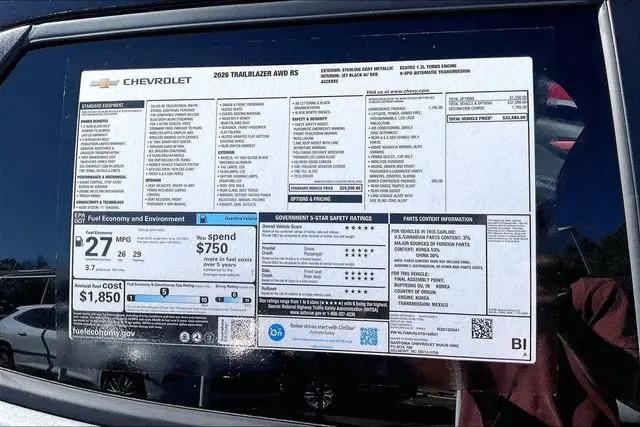 2026 Chevrolet TrailBlazer AWD RS
