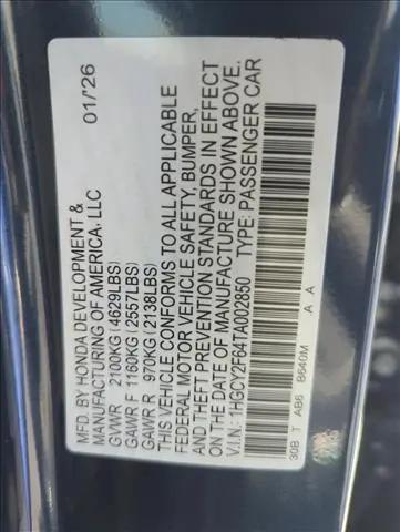 2026 Honda Accord Sedan EX-L