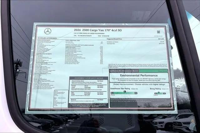 2026 Mercedes-Benz Sprinter 2500 High Roof 4-Cyl Diesel