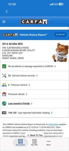 2014 Acura RDX Base