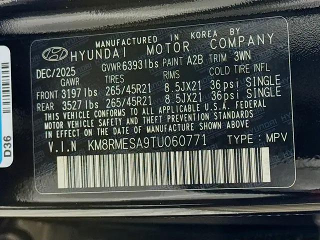 2026 Hyundai Palisade Hybrid Calligraphy