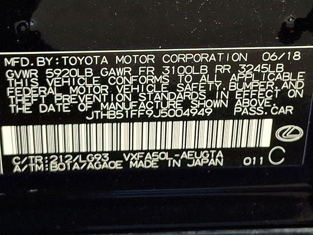 2018 Lexus LS 500 500 Base