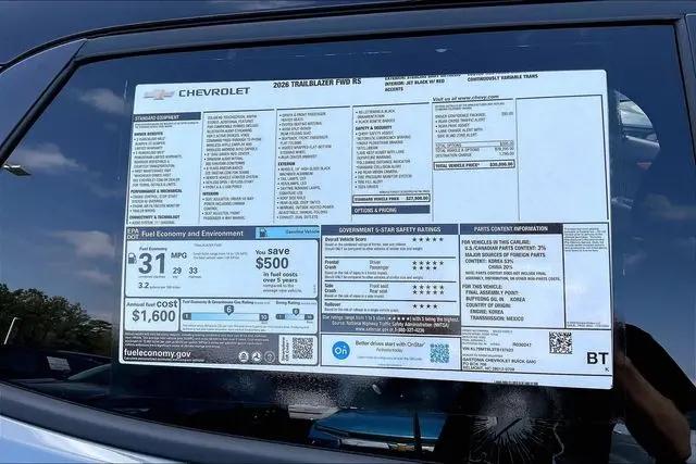 2026 Chevrolet TrailBlazer FWD RS