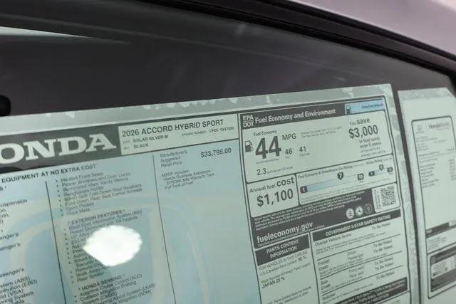 2026 Honda Accord Sedan Sport