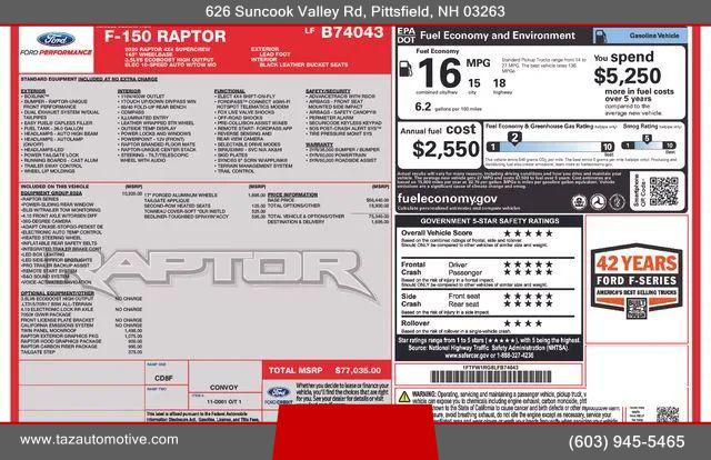 2020 Ford F-150 Raptor