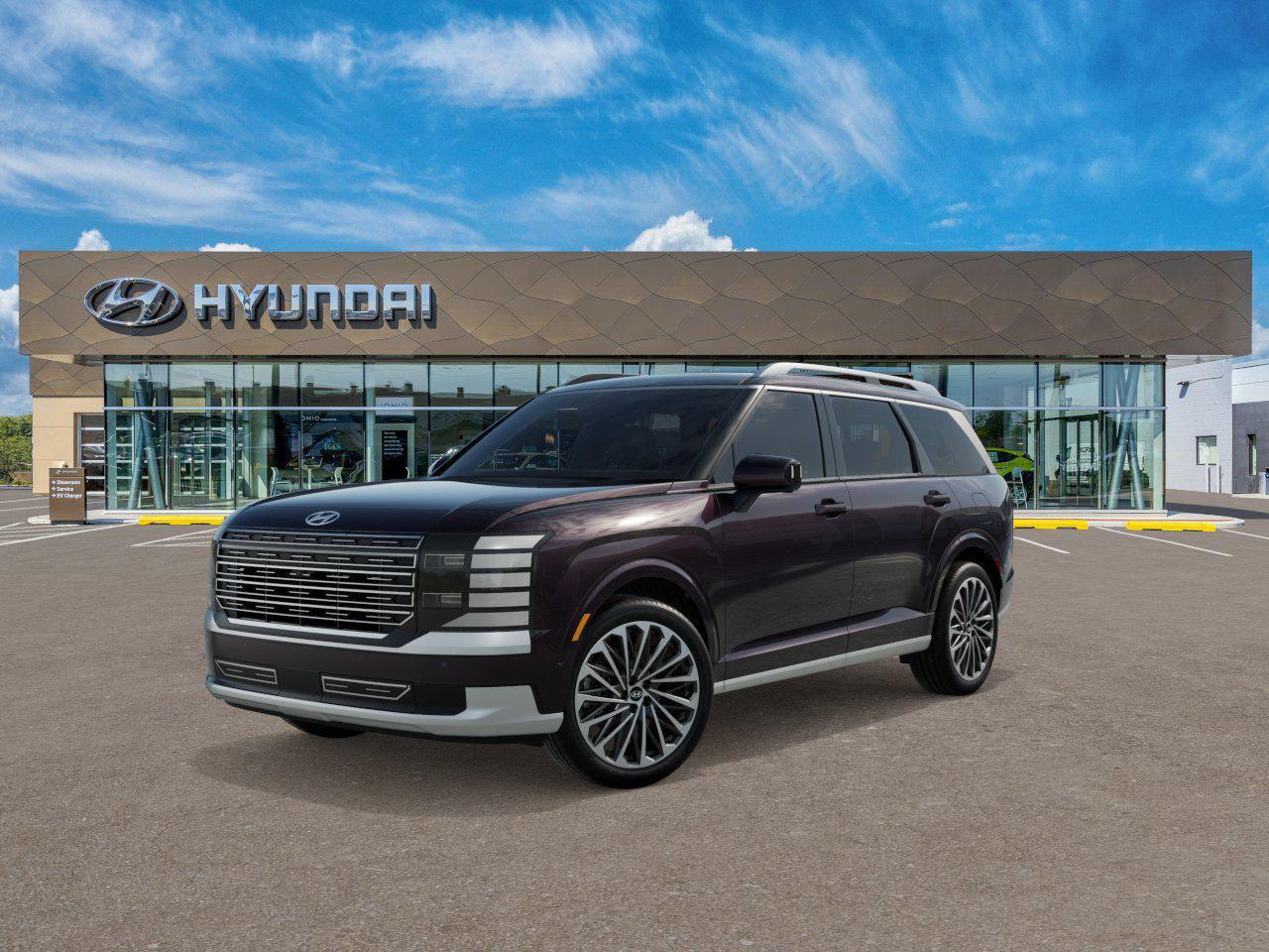 Red (Galaxy Maroon Pearl) 2026 Hyundai Palisade Hybrid Calligraphy AWD SUV / Crossover All-Wheel Drive Automatic