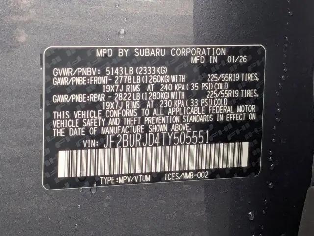 2026 Subaru Outback Touring XT