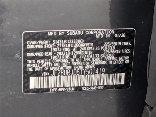 2026 Subaru Outback Touring XT