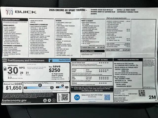 2026 Buick Encore GX Sport Touring FWD