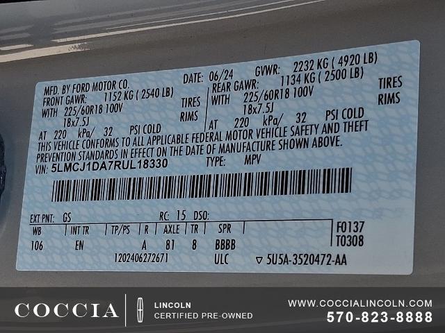 2024 Lincoln Corsair Premiere