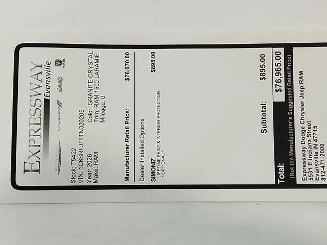 2026 Ram 1500 Laramie Crew Cab 4x4 5'7" Box