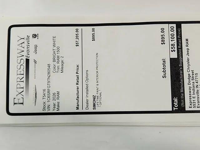 2026 Ram 1500 Express Crew Cab 4x4 5'7" Box
