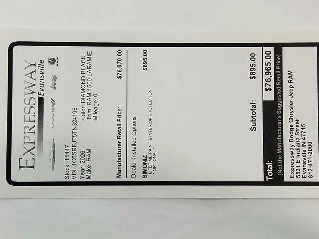 2026 Ram 1500 Laramie Crew Cab 4x4 5'7" Box