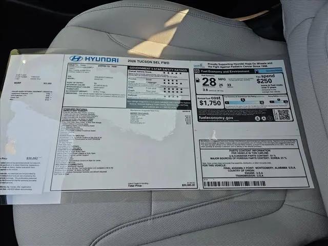 2026 Hyundai Tucson SEL