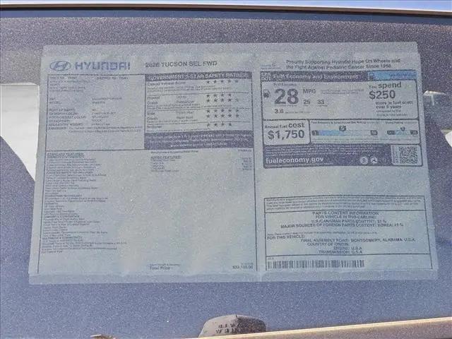 2026 Hyundai Tucson SEL