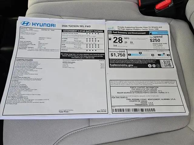 2026 Hyundai Tucson SEL