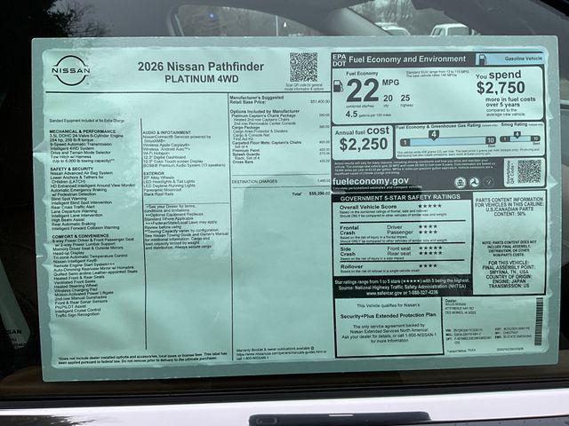 2026 Nissan Pathfinder Platinum
