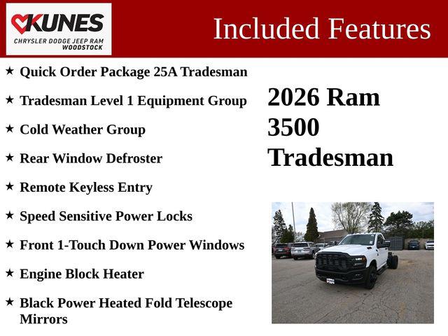 2026 RAM Ram 3500 Chassis Cab RAM 3500 TRADESMAN CHASSIS REGULAR CAB 4X4 60 CA