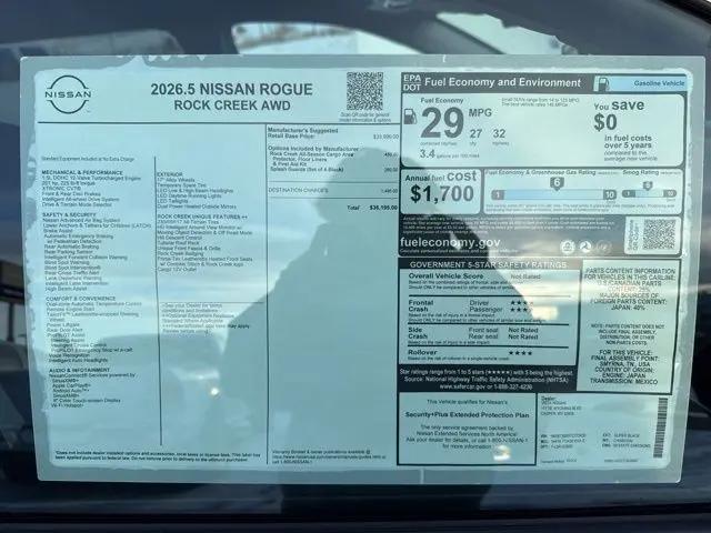 2026 Nissan Rogue Rock Creek