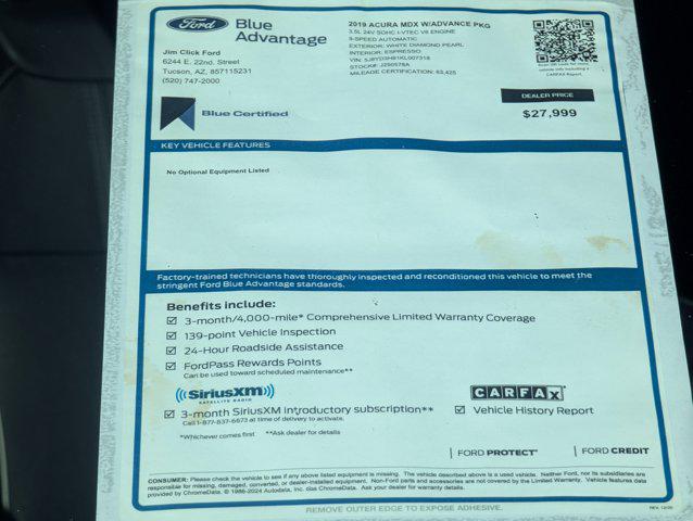 Used 2019 Acura MDX For Sale in Tucson, AZ