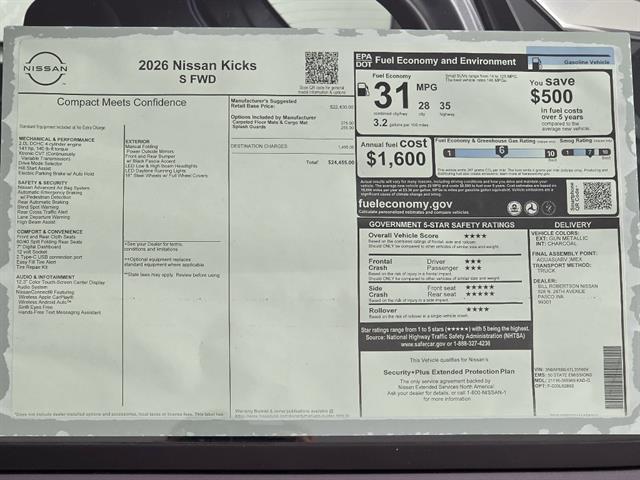 2026 Nissan Kicks S
