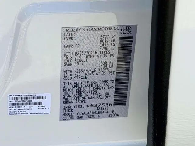 2026 Nissan Frontier Crew Cab S 4x4