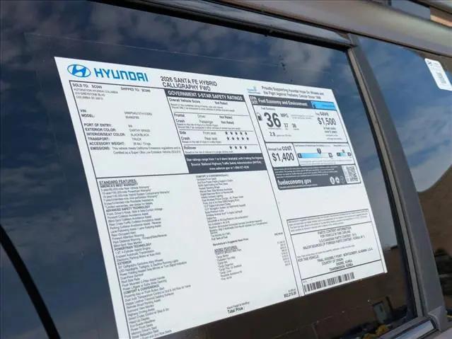 2026 Hyundai Santa Fe Hybrid Calligraphy