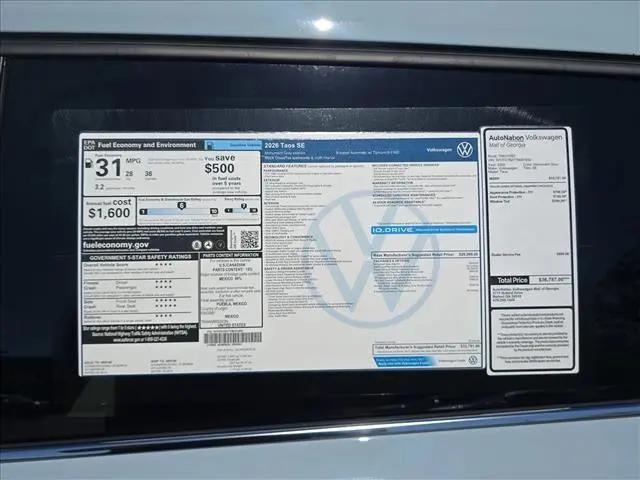 2026 Volkswagen Taos SE