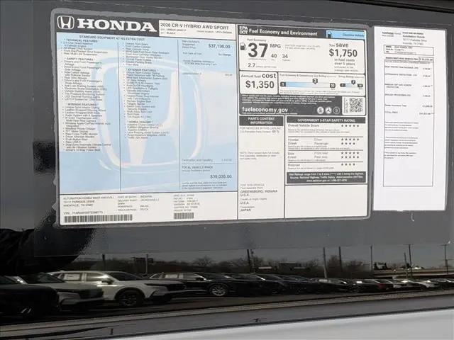 2026 Honda CR-V Hybrid AWD Sport