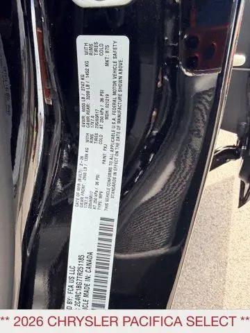 2026 Chrysler Pacifica Select