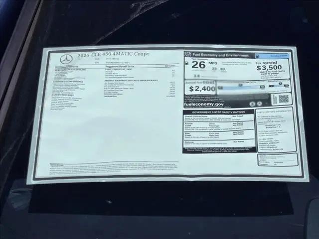 2026 Mercedes-Benz CL CLE 450